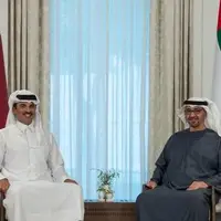 امیر قطر با رئیس امارات دیدار کرد