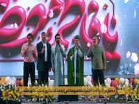 تلاوت باشکوه ۵۰ هزار نفری سوره مبارکه کوثر توسط دختران