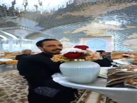 سفره‌های عقد حرم امام رضا(ع) نو شد