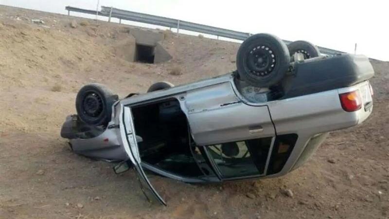 واژگونی پراید در محور گرمسار به سرخه ۲ کشته داشت