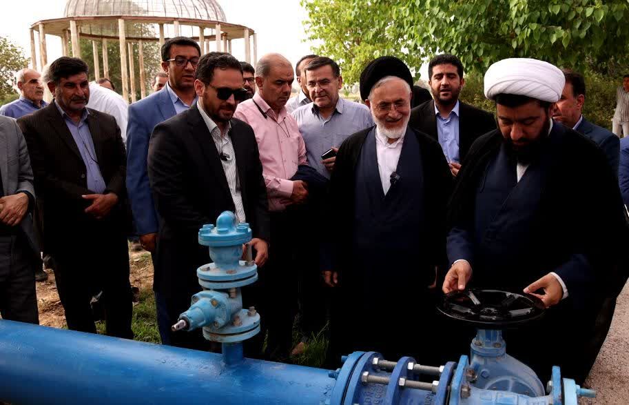 افتتاح یک طرح آبرسانی پس از ۸ سال در گتوند