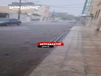 بارش شدید باران و تگرگ در زنجان