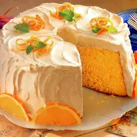 یک عصرونه جذاب و عالی با کیک پرتقالی