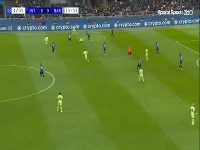 آفساید‌گیری خط دفاع بارسلونا؛  اینتر 0-0 بارسلونا