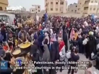 توزیع غذا بین گرسنگان و آورگان غزه