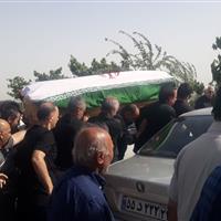 بدرقه پیکر جانباز و عکاس پیشکسوت البرز تا خانه ابدی