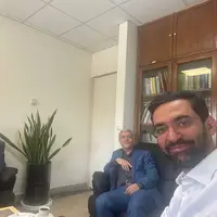 عکس/ آذری جهرمی تصویری از خود در کنار طیب نیا و همتی منتشر کرد