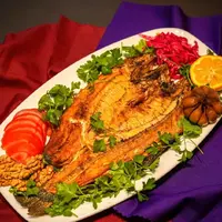 طعم ناب غذای دریایی با ماهی قزل آلا