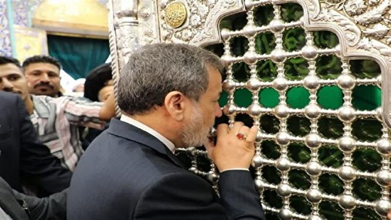 وزیر امور خارجه وارد قم شد/ تشرف به زیارت حرم حضرت معصومه(س)