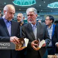 عکس/ قالیباف در افتتاحیه نمایشگاه بین‌المللی کتاب تهران