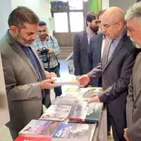 قالیباف از نمایشگاه بین‌المللی کتاب بازدید کرد