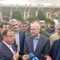 قالیباف از سالن ۶ هزار نفری کریم‌آباد گرگان بازدید کرد