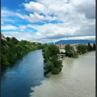 پدیده طبیعی منحصر به فرد رودخانه های Rhone و Arve در سوئیس