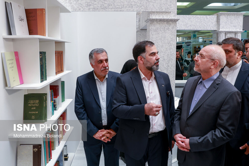 عکس/ قالیباف در افتتاحیه نمایشگاه بین‌المللی کتاب تهران