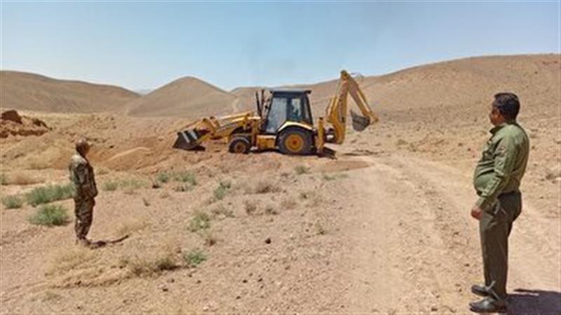 خلع ید بیش از ۴ هزار متر مربع از اراضی تصرفی در شهرستان بیرجند