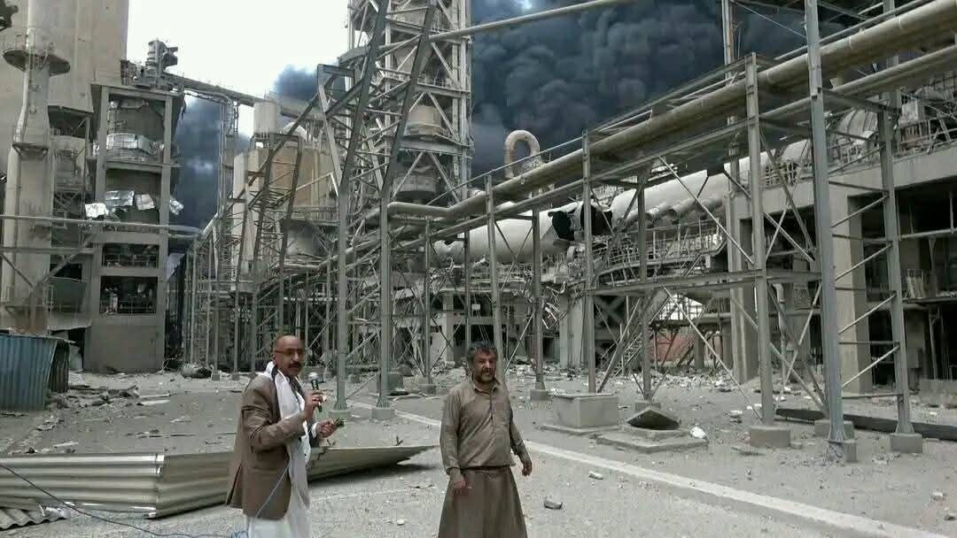 عکس/ خسارات وارده به کارخانه سیمان یمن در حملات رژیم صهیونیستی