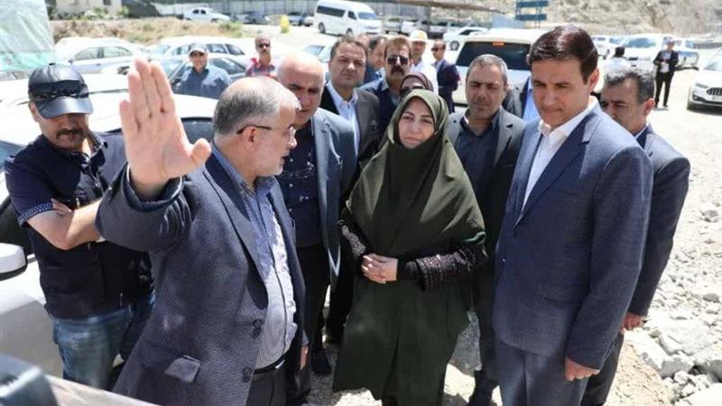 بازدید معاون رئیسجمهور از پروژه آزادراه شهید سلیمانی در کرج