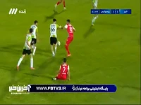 امیررضا رفیعی شوت بازیکن خیبر را به کرنر فرستاد
