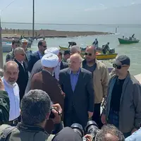قالیباف از تنها جزیره ایرانی دریای خزر بازدید کرد