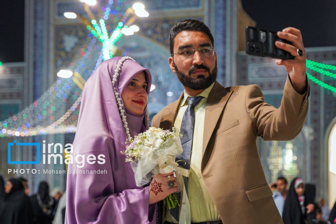 عکس/ شب میلاد علی ابن موسی الرضا (ع) در حرم رضوی