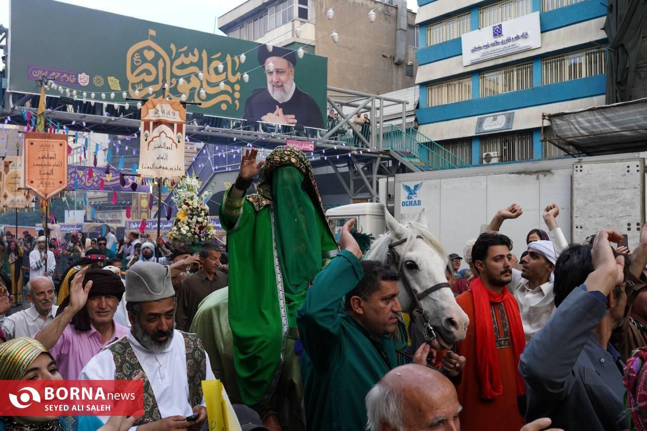 عکس/ جشن بزرگ امام رضایی‌ها در تهران 