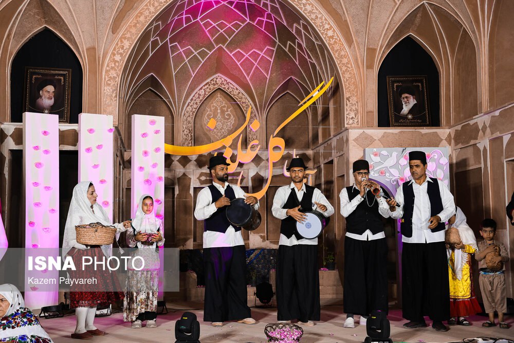 آیین ملی گل غلتان کاشان