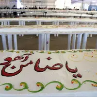 مراحل آماده‌سازی کیک ۳۸۰ متری تولد امام رضا(ع)