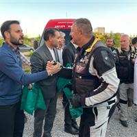 ۳۲ موتورسوار لهستانی از آثار تاریخی سلطانیه بازدید کردند