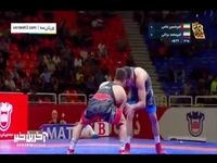 پیروزی امیرمحمد یزدانی در وزن 74Kg