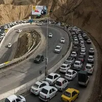 ترافیک سنگین در محور کندوان؛ یک طرفهشدن جاده چالوس از ساعت ۱۸