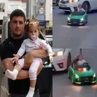  تصادف یک خودرو با خودروی برقی کودک یک‌ساله
