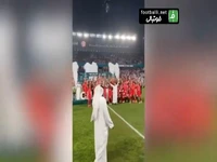 جشن قهرمانی تیم شباب الاهلی در جام ریاست جمهوری امارات