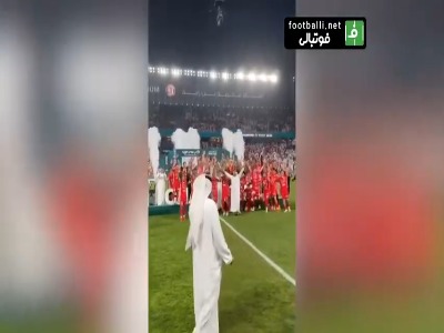 جشن قهرمانی تیم شباب الاهلی در جام ریاست جمهوری امارات