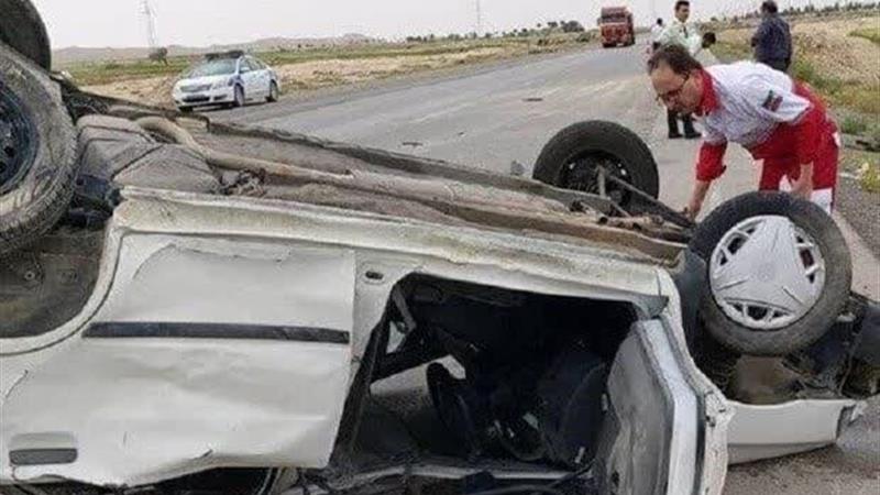 واژگونی مرگبار پراید به علت خوابآلودگی راننده در خراسان شمالی