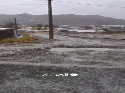 بارش رحمت الهی در روستای وائن بشاگرد