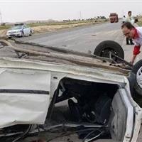 واژگونی مرگبار پراید به علت خواب‌آلودگی راننده در خراسان شمالی