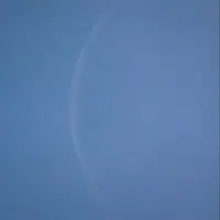 دو هلال زیبای ماه و ناهید ‎در آسمان 