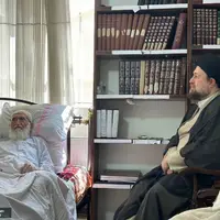عیادت سید حسن خمینی از آیت الله العظمی نوری همدانی