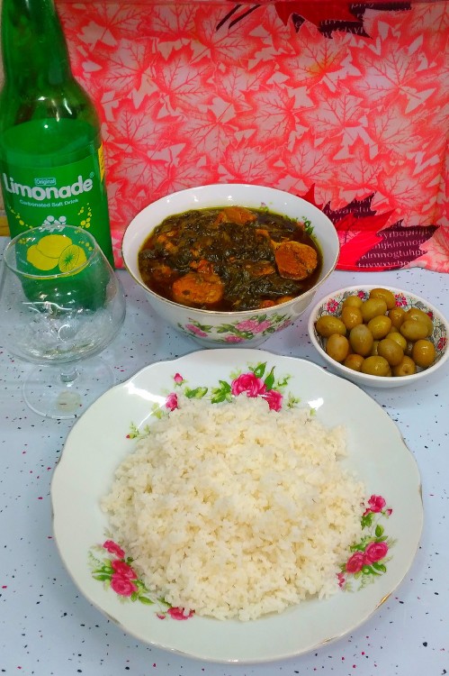 از شما/ناهارخورشت آلواسفناج🍀🍀🍀