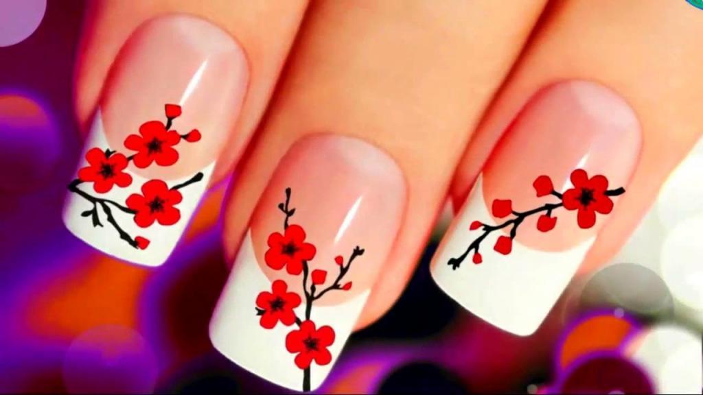 آموزش یک طرح زیبا روی لاک ناخن