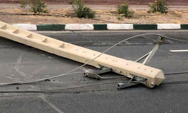 خسارت باد و باران به شبکه برق راسک