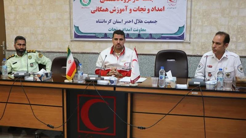 تمرین مدیریت بحران با مشارکت دستگاه‌های امدادی در کرمانشاه برگزار شد