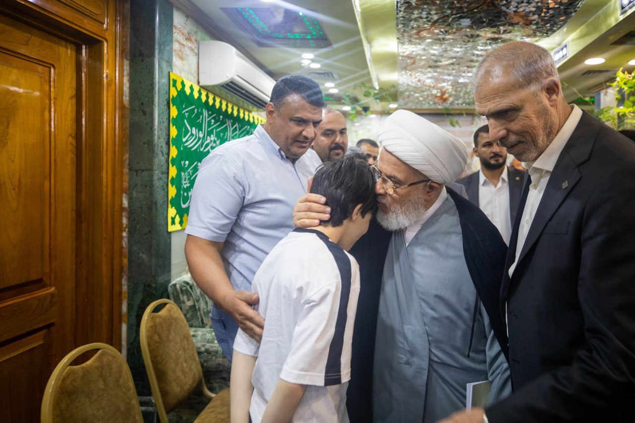 تصاویری از مجروحان غزه در کربلای معلی