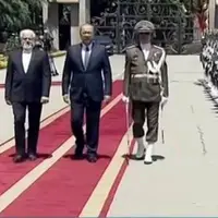 استقبال عارف از عارفوف در مجموعه تاریخی سعدآباد