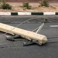خسارت باد و باران به شبکه برق راسک