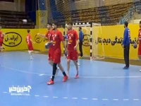 لحظاتی از تمرین امروز تیم ملی هندبال ایران زیر نظر رافائل کاستیلو 
