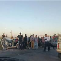 تصادف پراید با تیبا در جاده نورآباد ، کرمانشاه چهار کشته بجا گذاشت