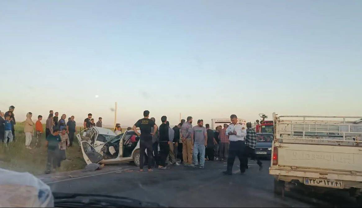 تصادف پراید با تیبا در جاده نورآباد ـ کرمانشاه چهار کشته بر جا گذاشت