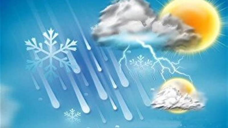 پیش‌بینی بارش‌های رگباری در برخی مناطق استان قزوین