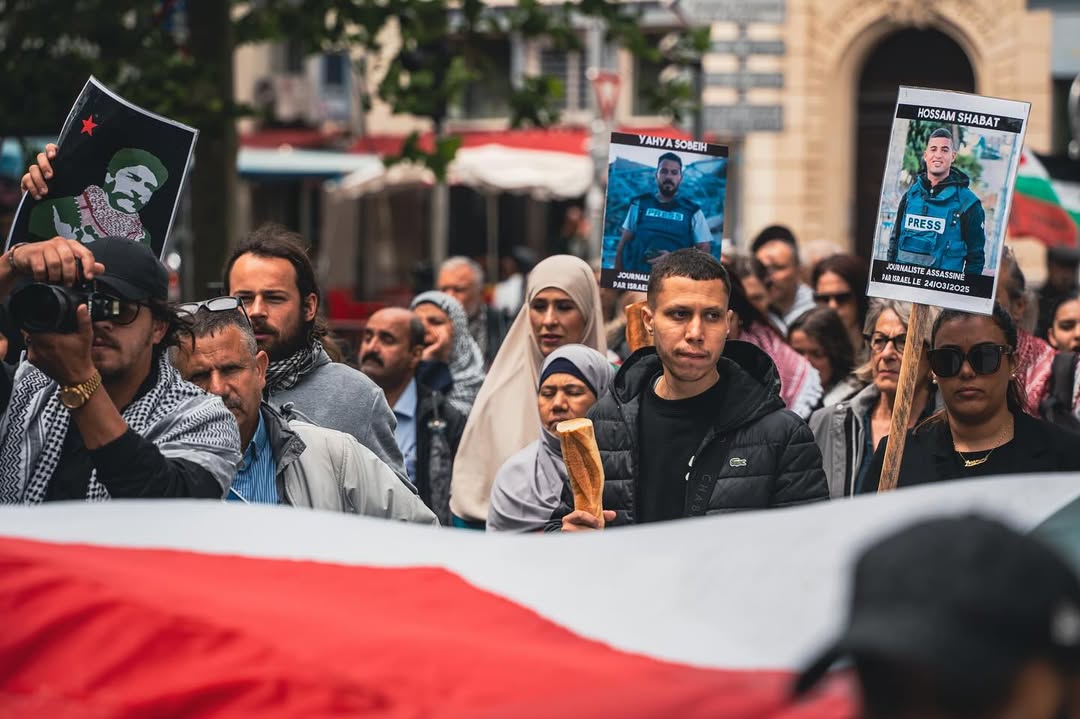 اعتراض فرانسوی‌ها به جنگ نسل‌کشی در غزه 
